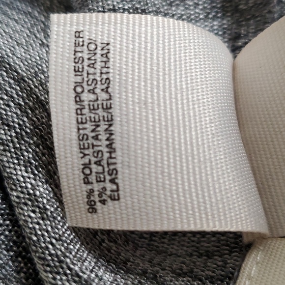 NWOT Rachel Roy Shiny Heathered Silver Grey Cut Out V-Neck T-Shirt - Picture 6 of 6